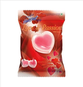 Picture of HARTBEAT LOVE CANDY PASSION STRAWBERRY   150 GM 