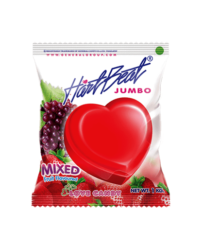 Picture of HARTBEAT LOVE CANDY MIXED FLAVOUR  JUMBO PACK 1 KG