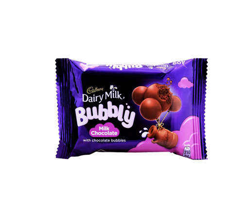 Picture of CADBURY CHOCOLATE  DAIRY MILK BUBBLY CHOCOLATE BUBBLES 40 SINGLE GM