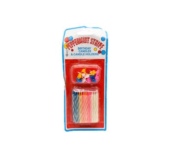 Picture of PEPPERMINT STRIPE CANDLE BIRTHDAY 50026 PCS 