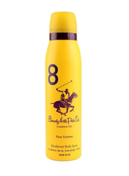 Picture of BEVERLY HILLS POLO CLUB BODY SPRAY POUR FEMME YELLOW 8 150 ML 