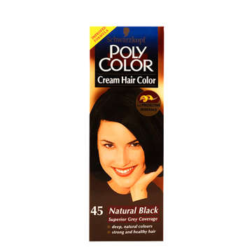 Picture of SCHWARZKOPF POLY COLOR HAIR 45 NATURAL BLACK    PCS