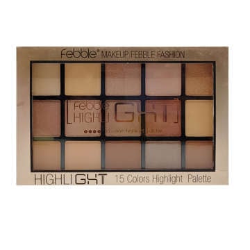 Picture of FEBBLE EYE SHADOW HIGHLIGHT 15 COLORS PALETTE MULTI COLOR