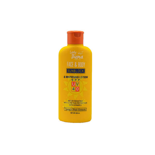 Picture of LADY DIANA SUN BLOCK FACE & BODY SPF 40   200 ML 