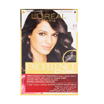 Picture of LOREAL PARIS COLOR EXCELLENCE CREME PROFOUND BROWN NO.4.1 WITH FREE FACE WASH  PCS 