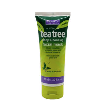 Picture of BEAUTY FORMULAS FACIAL MASK  TEA TREE DEEP CLEANSING 100  ML