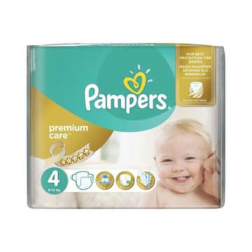 Picture of PAMPERS DIAPERS PREMIUM CARE  4 MAXI 26 PCS  PCS 