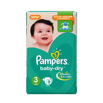 Picture of PAMPERS DIAPERS CARRY PACK PANTS  3 MIDIUM  PCS 