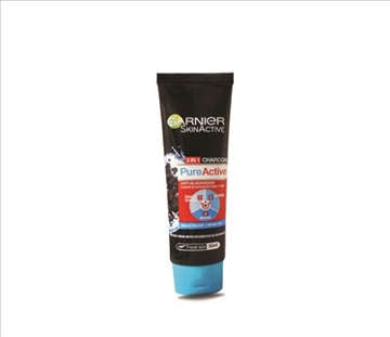 Picture of GARNIER FACE WASH  PURE ACTIVE CHARCOAL 3 IN 1 50  ML