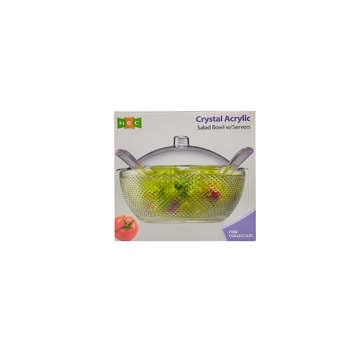 Picture of ACRYLIC SALAD BOWL WITH SERVERS   NO.SB-31  PCS