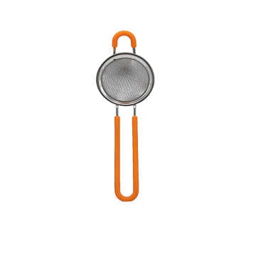 Picture of  TEA STRAINER STAINLESS STEEL SILICON HANDLE CR2797-7 SINGLE PCS 