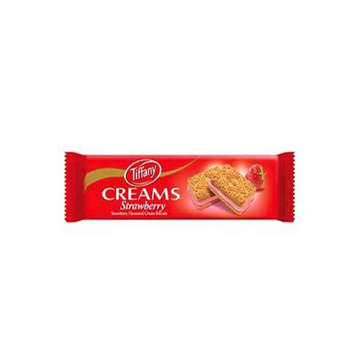 Picture of TIFFANY BISCUITS CREAMS STRAWBERRY   84 GM