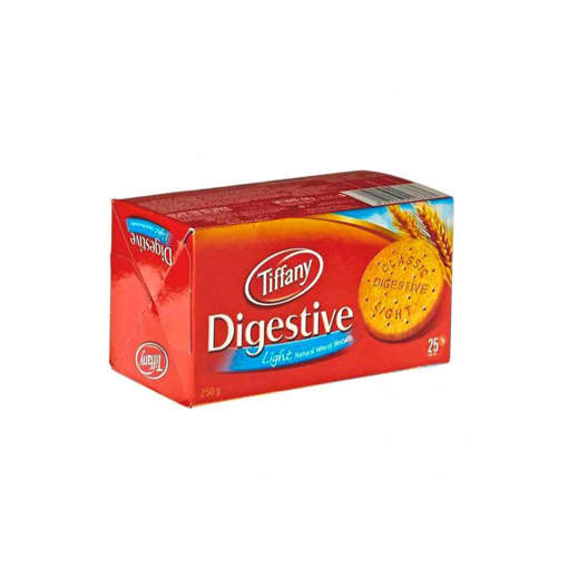 Picture of TIFFANY BISCUITS DIGESTIVE LIGHT WHEAT  IMP 250 GM