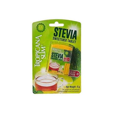 Picture of STEVIA SWEETENER TABLET TROPICANA SLIM PACKET 6 GM