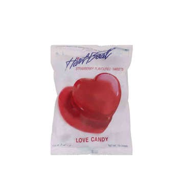 Picture of HARTBEAT LOVE CANDY STRAWBERRY & ORANGE  2 IN 1 125 GM PCS 