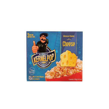 Picture of KERNELPOP POPCORN MICROWAVE CHEESE 3 PACK x 90 GM PCS