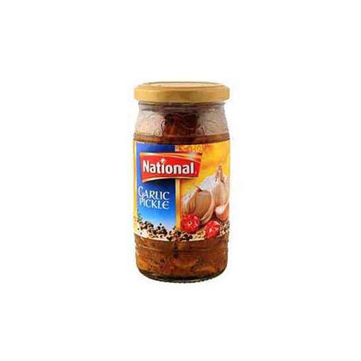 Picture of NATIONAL PICKLE  GARLIC 370 GM