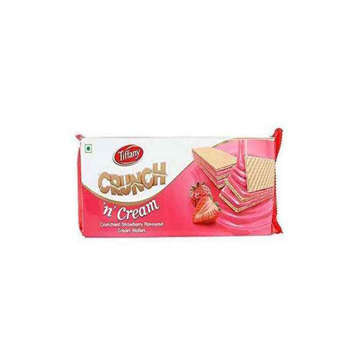 Picture of TIFFANY WAFERS CRUNCH N CREAM STRAWBERRY SINGLE 153 GM