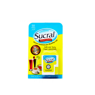 Picture of SUCRAL TABLET ZERO CALORIE SWEETENER 2.75 GM