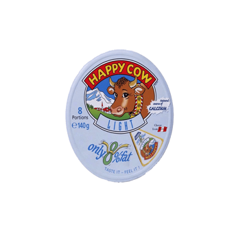 Picture of HAPPY COW CHEESE  LIGHT ONLY 8% FAT 140 GM 8 PIECES PCS