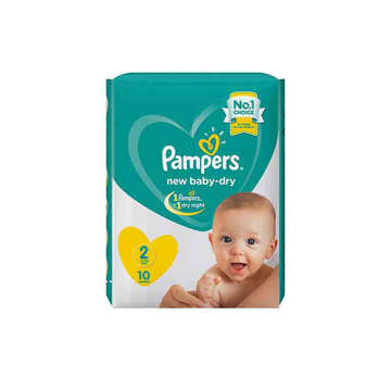 Picture of PAMPERS DIAPERS CARRY PACK BUTTERFLY  2 MINI  PCS 