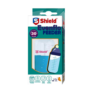 Picture of SHIELD FEEDER EVENFLO + FREE DIAPER  NEW BORN 0 MONTH+ 60 ML