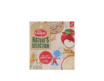 Picture of NESTLE CERELAC NATURE'S SELECTION OATS, RICE & YUMMY APPLES 175 GM 