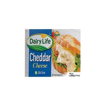 Picture of DAIRY LIFE CHEDDAR CHEESE 200GM