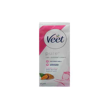 Picture of VEET PURE NORMAL SKIN HAIR REMOVAL CREAM 14 GM SACHET