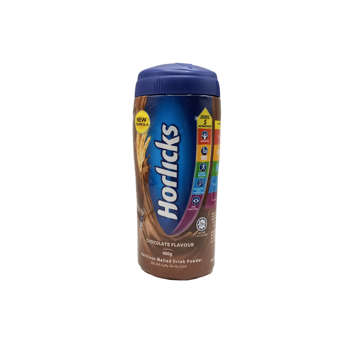 Picture of HORLICKS NUTRITIOUS MALTED DRINK POWDER CHOCOLATE 400GM JAR
