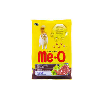 Picture of ME-O CAT FOOD  BEEF FLAVOR & VEGETABLE 450  GM 