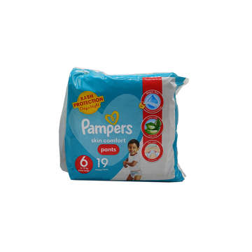 Picture of PAMPERS PANTS DIAPERS NO.6 EXTRA LARGE JUMBO PACK 19 PCS 