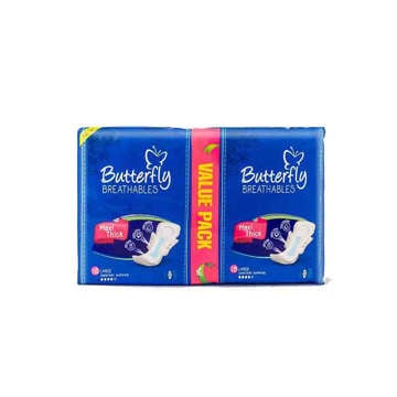 Picture of BUTTERFLY MAXI THICK LONG 18 PCS VALUE PACK PADS