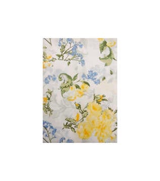 Picture of ARSHAD HOMES BED SHEET SET KING FLORAL PRINTED WHITE, YELLOW, BLUE AND GREEN