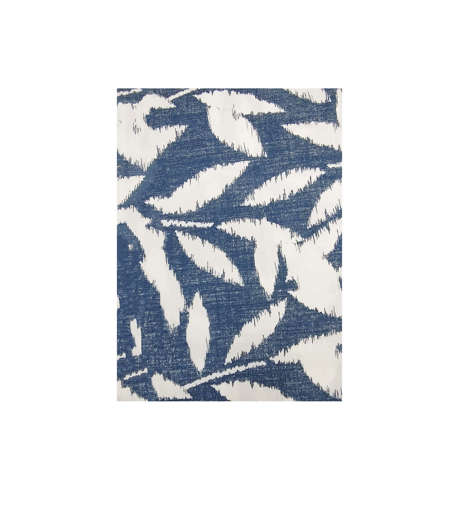 Picture of SILENT NIGHT BED SHEET SET DOUBLE LEAVES PRINTED NAVY BLUE AND WHITE (COTTON)