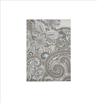 Picture of KW BED SHEET SET SINGLE FLORAL PRINTED WHITE, GRAY AND DARK VANILLA (DUCK)
