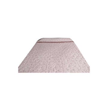 Picture of SILENT NIGHT BED SPREAD DOUBLE CUBE PRINTED PINK AND MAROON (T-144)
