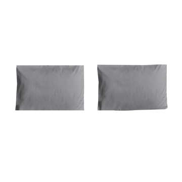 Picture of KW PILLOW COVER PAIR PLAIN FOG GRAY AND WHITE