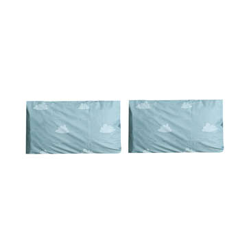Picture of KW PILLOW COVER PAIR CLOUDS PRINTED LIGHT SEA GREEN