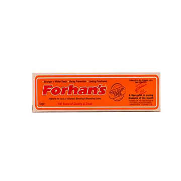 Picture of FORHAN'S TOOTH PASTE STRONGER WHITER TEETH 70 GM 