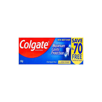 Picture of COLGATE TOOTH PASTE REGULAR SAVE RS 45 FREE 150 GM 