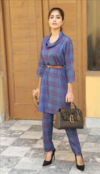 Picture of WOOLEN CO-ORD SET TROUSER & SHIRT