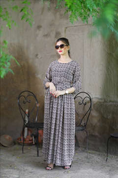 Picture of PRINTED GEORGETTE FROCK
