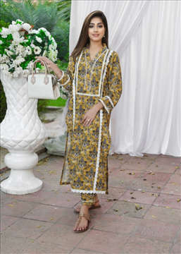 Picture of PRINTED KHADDAR SHIRT & TROUSER