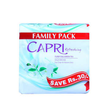 Picture of CAPRI SOAP GREEN TEA WILD ORCHID 3 QTY SAVE 30 140 GM 