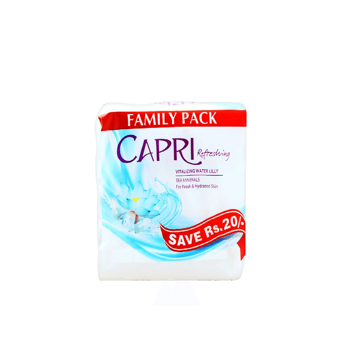 Picture of CAPRI SOAP VITALIZING WATER BLUE 135 GM 3 QTY SAVE 30 
