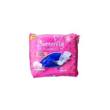 Picture of BUTTERFLY PADS BREATHABLES MAXI THICK LONG WITH COTTONY TOP SHEET PCS 