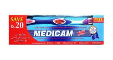 Picture of MEDICAM TOOTH PASTE  TEETH GUM PROTECTION 70 WITH BRUSH GM 