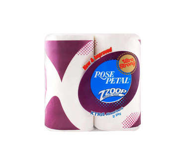 Picture of ROSE PETAL KITCHEN TOWEL TISSUE ZOOP WHITE 1 plus 1 