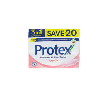 Picture of PROTEX SOAP GENTLE SAVE RS.20- 3 IN 1 130 GM